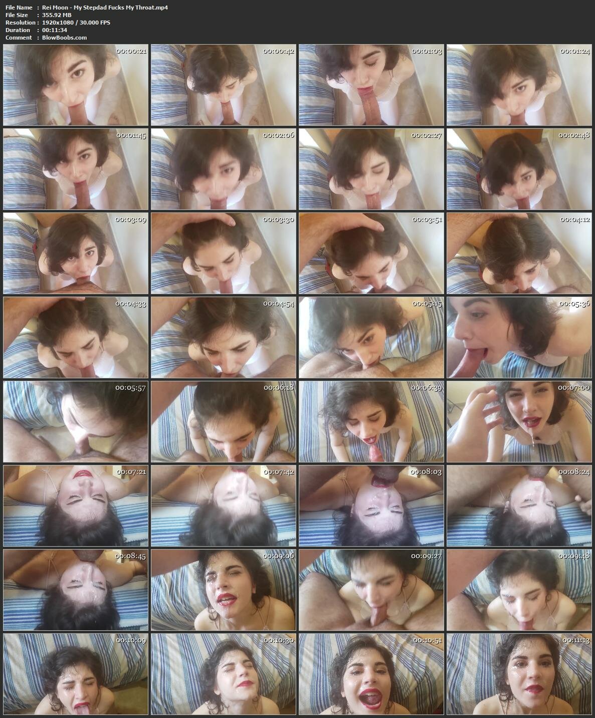 Rei Moon - Sweet Young Brunette Gets Sloppy Gagging