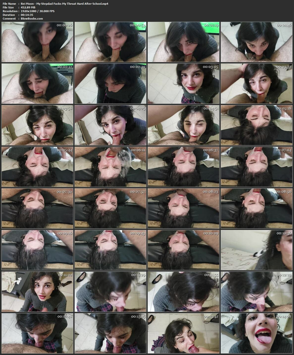 Rei Moon - Hard Sloppy Face Fucking Cute Brunette
