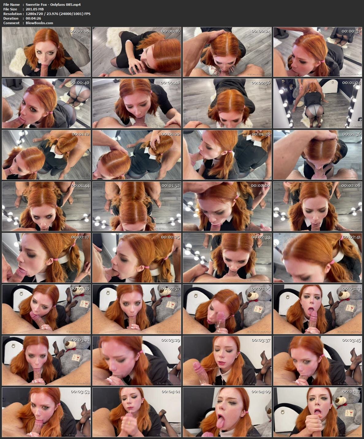 Sweetie Fox - Charming Redhead Teen Sucks Cock Perfectly